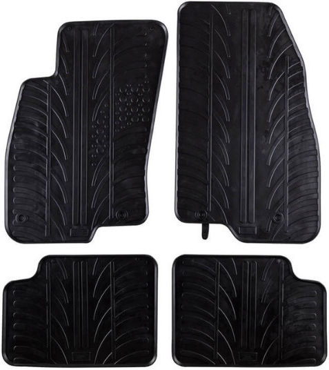 Gledring Set of Front and Rear Mats 4pcs for Fiat Grande Punto 2005-2010 Black