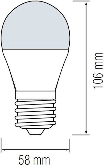 Horoz Electric Bec LED 12W 106mm pentru Soclu E27 Alb rece 1050lm