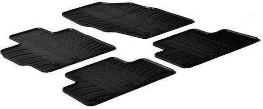 Lampa Set of Front and Rear Mats 4pcs Tray Type for Mazda CX-7 2013+ Black