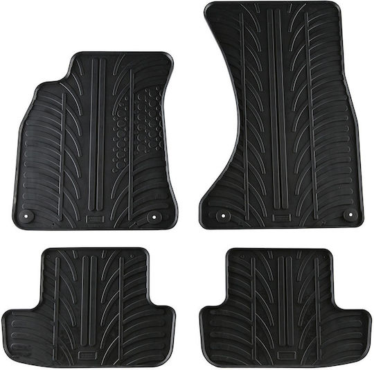 Gledring Set of Front and Rear Mats 4pcs for Audi A5 2007-2016 Black