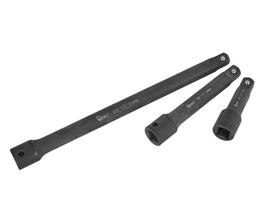 Impact Tube Adapter Set 1/4" 3/8" 1/2" Cr-v 9 Elements Geko G10531