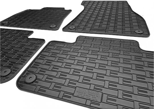 Cik Set of Front and Rear Mats 4pcs for Audi e-tron 2019+ Black