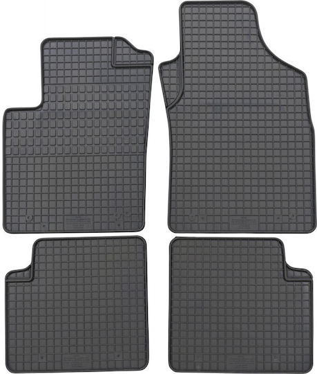 Petex Set of Front and Rear Mats 4pcs for Fiat 500 2003-2015 Black