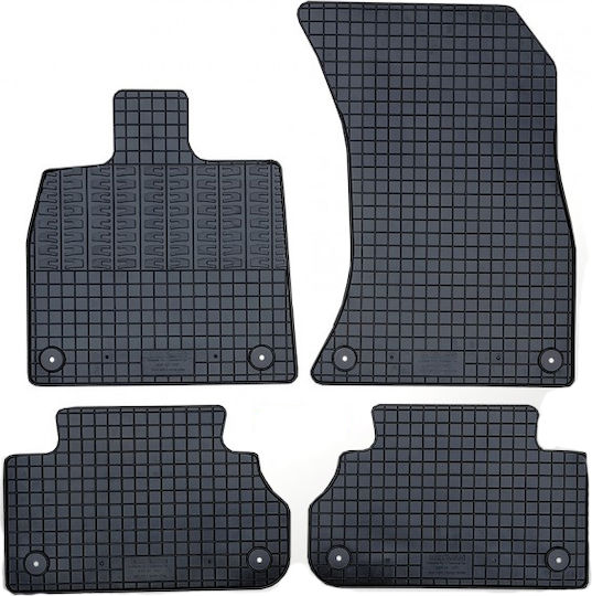 Cik Set of Front and Rear Mats 4pcs for Audi Q5 2017+ Black