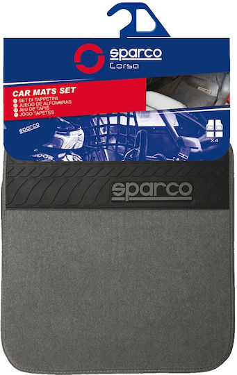 Sparco Σετ Μπροστινά και Πίσω Πατάκια Universal 4τμχ Γκρι