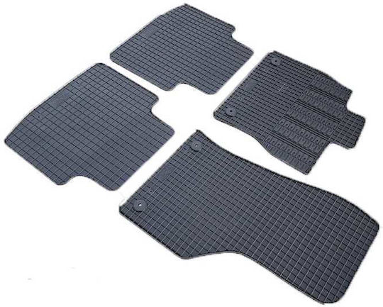 Cik Set of Front and Rear Mats 4pcs for Volkswagen Arteon 2017 Black