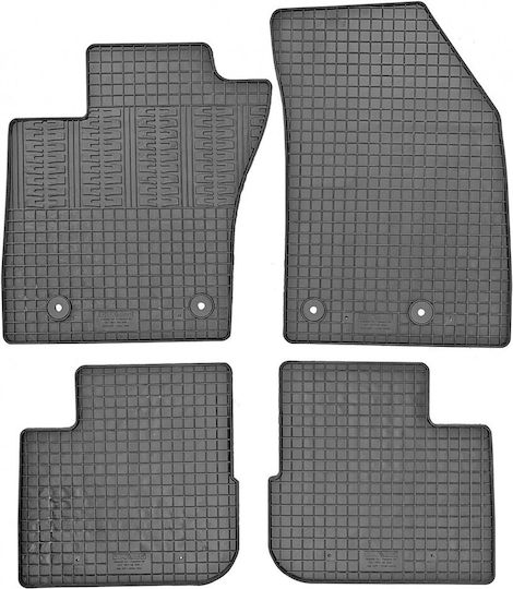 Cik Set of Front and Rear Mats 4pcs for Fiat Tipo Black