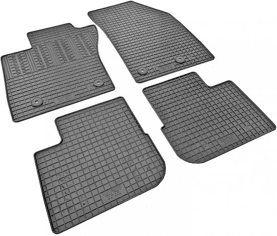 Cik Set of Front and Rear Mats 4pcs for Fiat Tipo Black