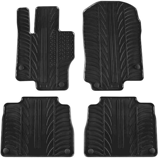 Gledring Set of Front and Rear Mats 4pcs for Mercedes-Benz GLE 2019 Black