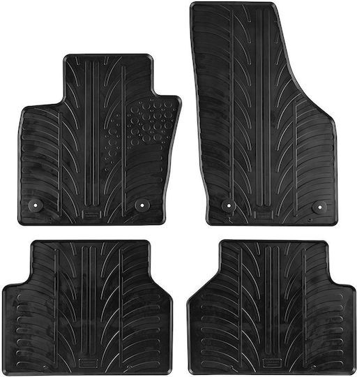 Gledring Set of Front and Rear Mats 4pcs for Audi Q3 2011 Black