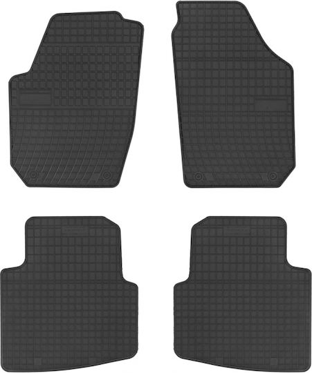 Frogum Set of Front and Rear Mats 4pcs for Skoda Roomster 2006-2015 Black