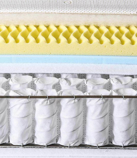 Imperial Strom Genesis Due Single Ergonomic Mattress Foam / Memory Foam 90x190x24cm with Independent Springs