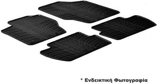 Lampa Set of Front and Rear Mats 4pcs Tray Type for Audi Q2 Black