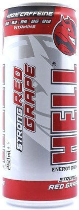Hell Energy Drink Red Grape με Ανθρακικό σε Κουτί 250ml