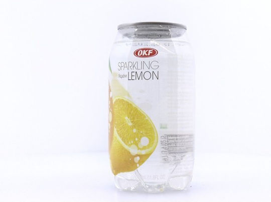 OKF Sparkling Erfrischungsgetränk Zitrone mit Kohlensäure in Kiste 350ml