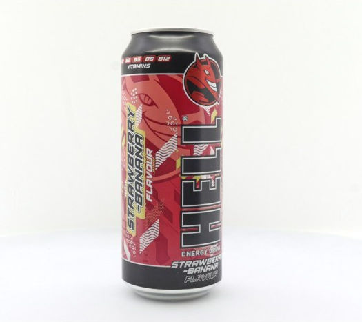 Hell Energy Drink STRAWBERRY-BANANA με Ανθρακικό 500ml