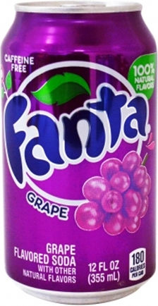 Fanta Αναψυκτικό Σταφύλι με Ανθρακικό σε Κουτί 355ml