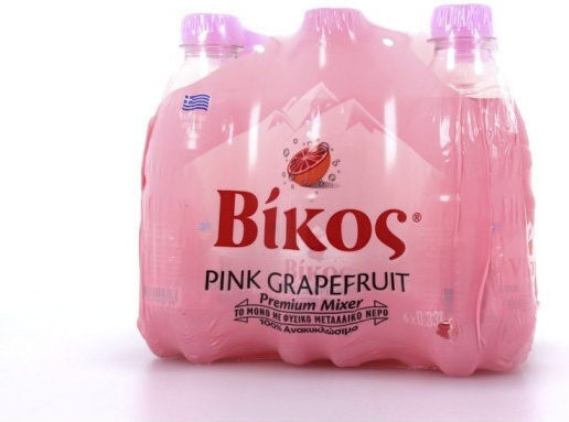 Βίκος Αναψυκτικό Pink Grapefruit με Ανθρακικό σε Μπουκάλι 6x330ml