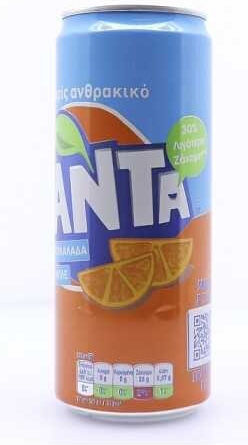 Fanta Albastru Suc de portocale Fără carbonatare în Cutie 330ml