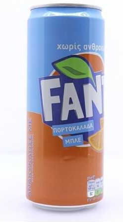 Fanta Albastru Suc de portocale Fără carbonatare în Cutie 330ml