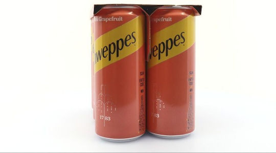 Schweppes Σόδα Pink Grapefruit με Ανθρακικό σε Κουτί 6x330ml