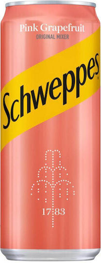 Schweppes Σόδα Pink Grapefruit με Ανθρακικό σε Κουτί 6x330ml
