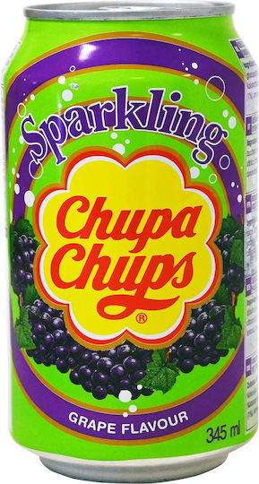 Chupa Chups Безалкохолна напитка Грозде с Газировка в Кутия 345мл