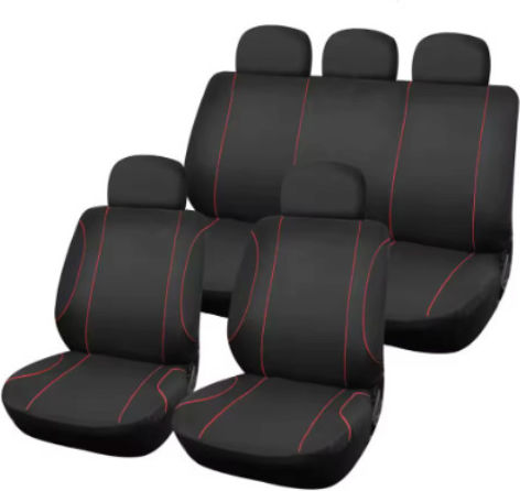 Set Autositzbezüge 10Stück Polyester Schwarz