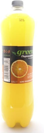 Green Cola Orange Juice with Carbonation in Bottle 1500ml