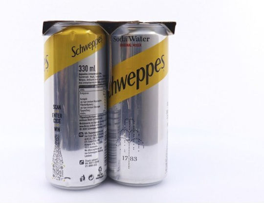 Schweppes Σόδα Σόδα με Ανθρακικό σε Κουτί 6x330ml