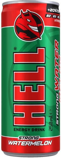 Hell Strong Energy-Drink Wassermelone mit Kohlensäure in Kiste 500ml