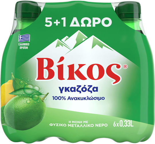 Βίκος Γκαζόζα με Ανθρακικό σε Μπουκάλι 6x330ml