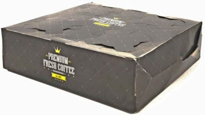 Fresh Set 50 Suporturi de pahare de unică folosință pentru transportul cafelei cu 4 locuri Fresh coffee