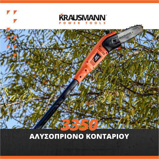 Krausmann 3350 Teleskopisches Bügelsäge Stromquelle 710W Gesamtlänge 180cm und Klingenlänge 18cm