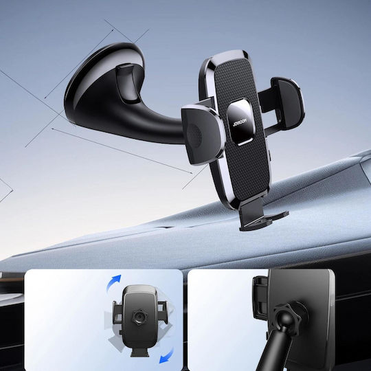 Joyroom JR-ZS259 Car Mobile Mount 4.7" - 6.7" with Adjustable Hooks Black
