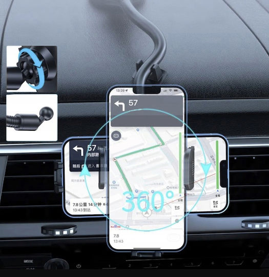 Car Phone Holder Ideal Store Drive Safe Windshield Mounting System 360-degree Rotation Multiple Usage Options Anti-slip Phone Function