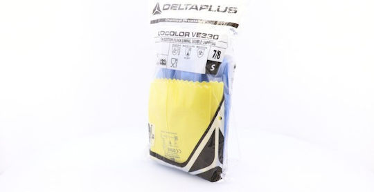 Delta Plus Duocolor Wasserdicht Arbeitshandschuhe Blau Latex/Baumwolle 1Stück