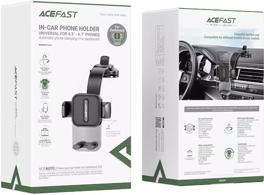 Acefast Car Mobile Mount with Adjustable Hooks Black