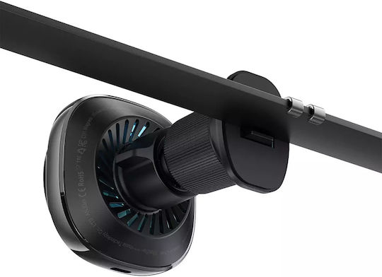 Acefast Car Mobile Mount with Adjustable Hooks and Wireless Charging Black