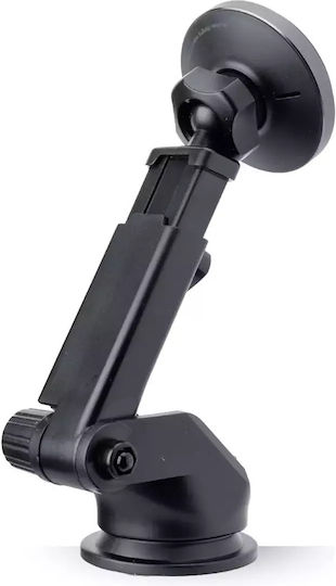 SBS Βάση Κινητού Αυτοκινήτου Smartphone Holder με Μαγνήτη και Ασύρματη Φόρτιση Μαύρη