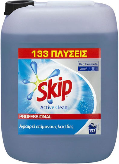 Skip Active Clean Επαγγελματικό Υγρό Απορρυπαντικό Ρούχων 10lt (133 Μεζούρες)