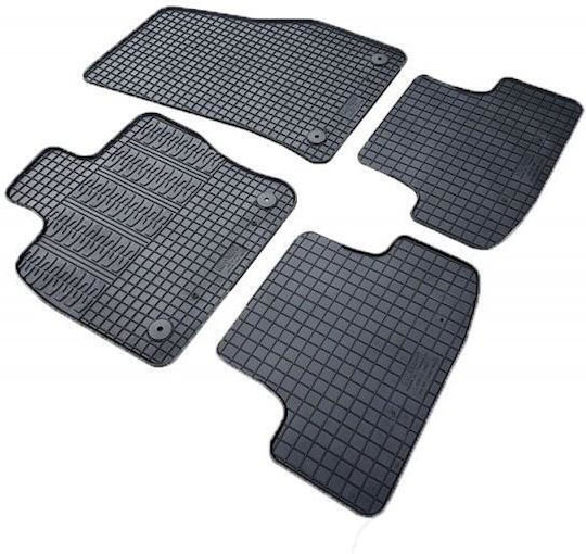 Cik Set of Front and Rear Mats 4pcs for Audi Q2 2017+ Black
