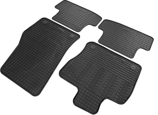Cik Set of Front and Rear Mats 4pcs for Audi Q2 2017+ Black