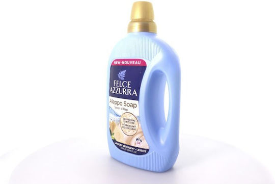 Felce Azzurra Concentrated Liquid Detergent with Fragrance Sapone Di Aleppo for Whites & Coloreds Clothes 1.595lt (29 Measuring Cups)