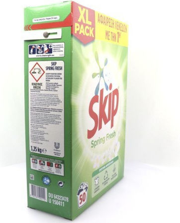 Skip Spring Fresh Απορρυπαντικό Ρούχων σε Σκόνη 3.25lt (50 Μεζούρες)
