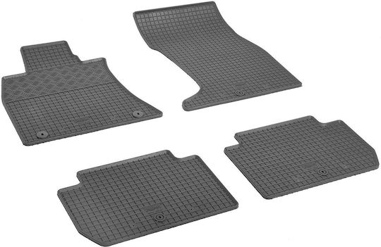 Rigum Set of Front and Rear Mats 4pcs for Kia Stinger 2017+ Black