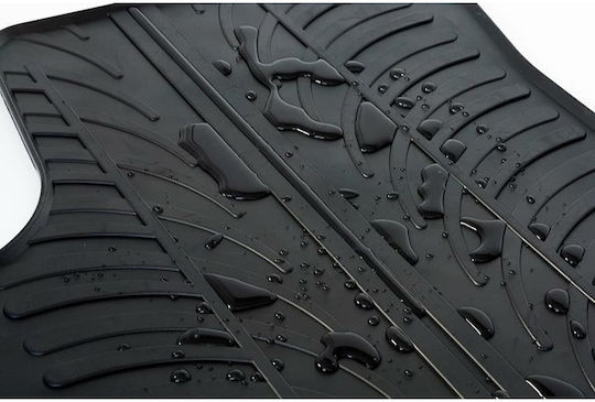 Auto Gs Set of Front and Rear Mats 4pcs for Audi A4 Black