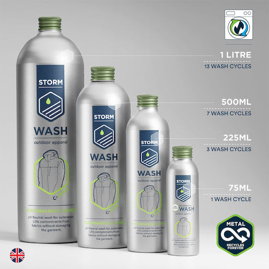 Storm Care Apparel Wash Перилен препарат за Чувствителен дрехи 225мл (3 Мерителни чаши)