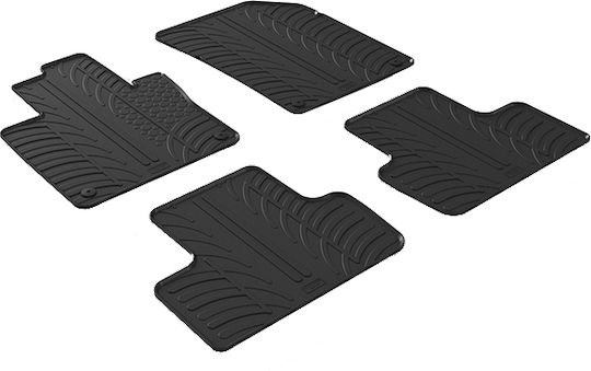 Gledring Set of Front and Rear Mats 4pcs for Volvo XC 60 2017 Black