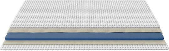 Greco Strom Ανώστρωμα Viscoool Μονό Memory Foam με Αποσπώμενο Κάλυμμα 90x190x5εκ.
